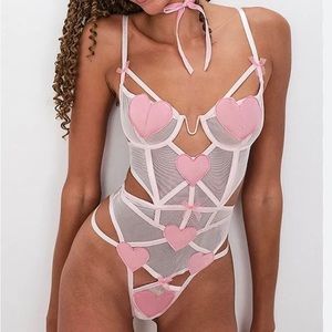 For Love and Lemons X Victorias Secret Heart Teddy/Bodysuit